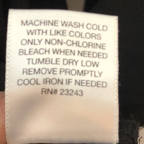 New York & Company Women's Black Collared Long Sleeve Top XL XLARGE PLUS SIZE - Picture 5 of 12